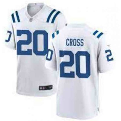 Men's Nike Indianapolis Colts Nick Cross #20 White F U S E Stitched NFL Jersey