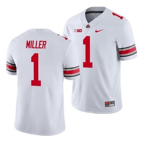 Ohio State Buckeyes Braxton Miller White College Football Men'S Jersey