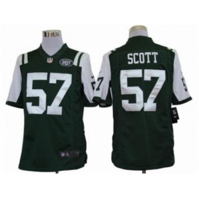 Nike NeW York Jets 57 Bart Scott Green Limited NFL Jersey