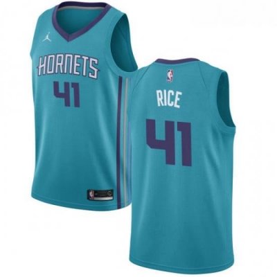 Womens Nike Jordan Charlotte Hornets 41 Glen Rice Authentic Teal NBA Jersey Icon Edition