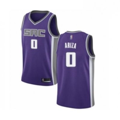 Mens Sacramento Kings 0 Trevor Ariza Authentic Purple Basketball Jersey Icon Edition