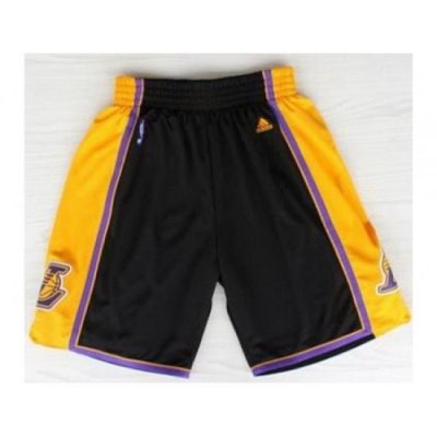 Los Angeles Lakers Black Revolution 30 Swingman NBA Shorts 2013 New Style