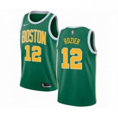 Mens Nike Boston Celtics 12 Terry Rozier Green Swingman Jersey Earned Edition