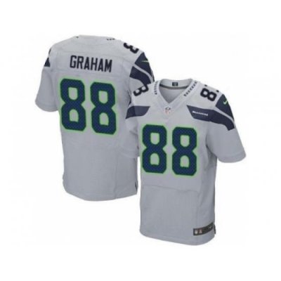 Youth Nike Seattle SeahaWks 80 Jimmy Graham Grey NFL Jersey