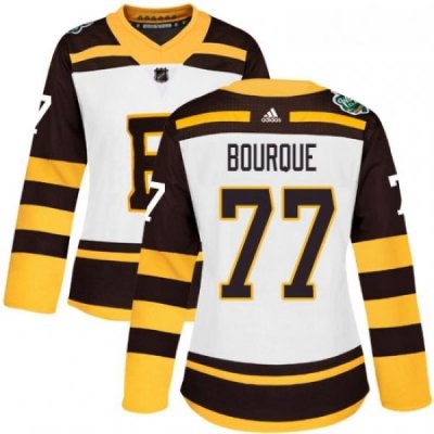 Womens Adidas Boston Bruins 77 Ray Bourque Authentic White 2019 Winter Classic NHL Jersey