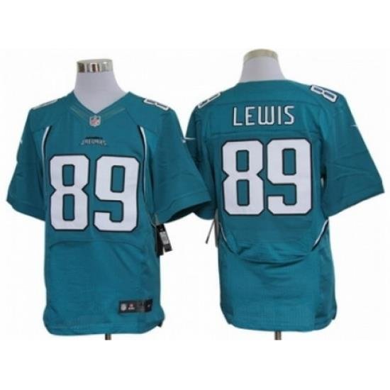 Nike Jacksonville Jaguars 89 Marcedes LeWis Green Elite NFL Jersey