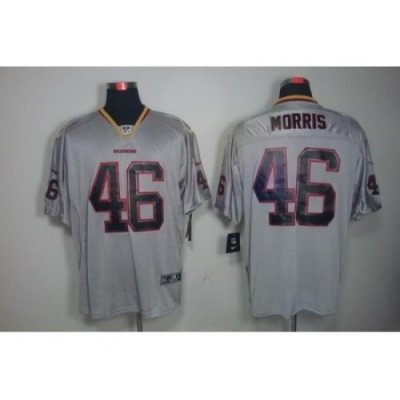 Nike Washington Redskins 46 Alfred Morris Grey Elite Lights Out NFL Jersey