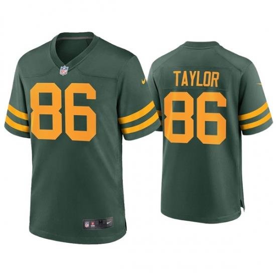 Men Green Bay Packers 86 Malik Taylor Alternate Limited Green Jersey