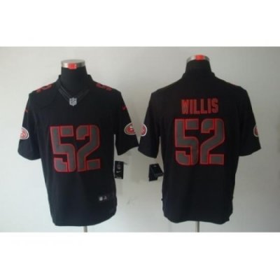 Nike San Francisco 49ers 52 Patrick Willis Black Limited Impact NFL Jersey