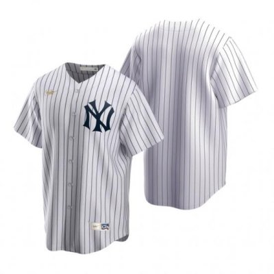 Mens Nike NeW York Yankees Blank White CooperstoWn Collection Home Stitched Baseball Jersey