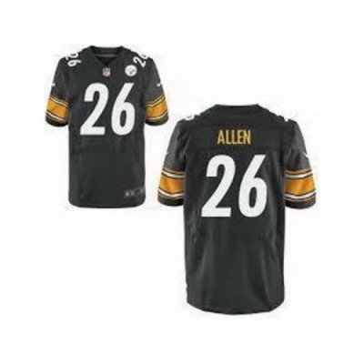 Nike Pittsburgh Steelers 26 Will Allen Elite Black NFL Jersey