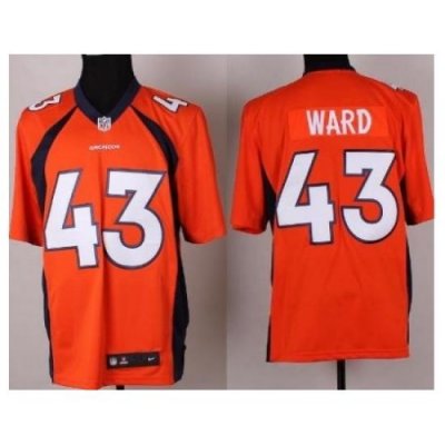 Nike Denver Broncos 43 T.J. Ward Orange Game NFL Jersey