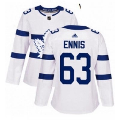 Womens Adidas Toronto Maple Leafs 63 Tyler Ennis Authentic White 2018 Stadium Series NHL Jersey