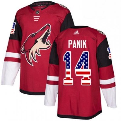 Youth Adidas Arizona Coyotes 14 Richard Panik Authentic Red USA Flag Fashion NHL Jersey