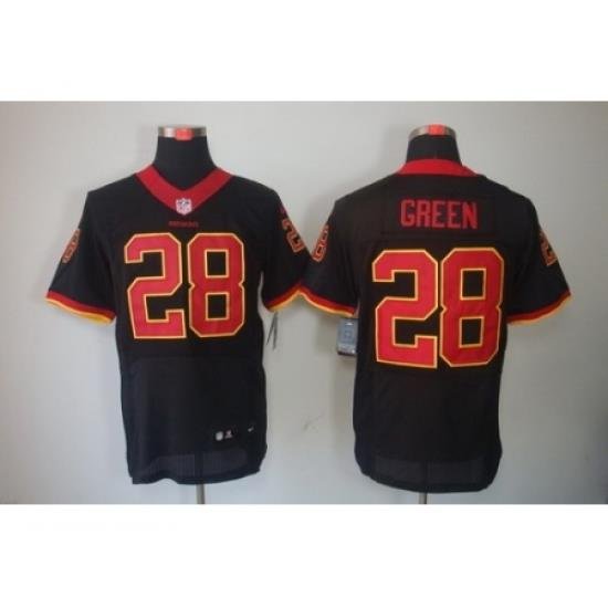 Nike Washington Redskins 28 Darrell Green Black Elite NFL Jersey