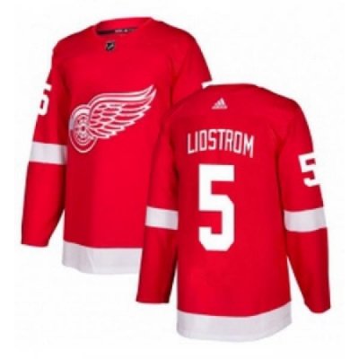 Youth Adidas Detroit Red Wings 5 Nicklas Lidstrom Premier Red Home NHL Jersey