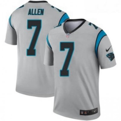 Kyle Allen Youth Carolina Panthers Nike Inverted Silver Jersey Legend