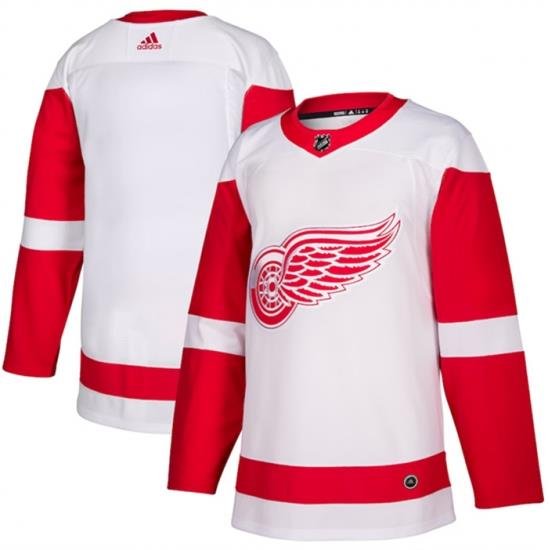 Men Detroit Red Wings Blank White Stitched Jersey