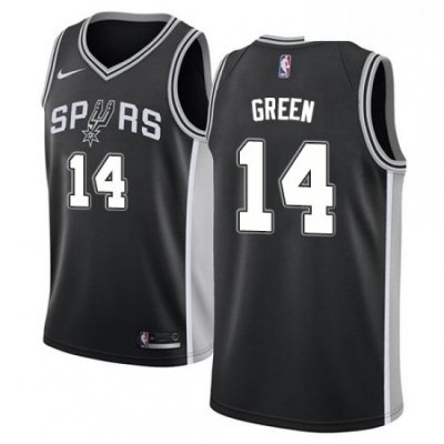 Youth Nike San Antonio Spurs 14 Danny Green Swingman Black Road NBA Jersey Icon Edition