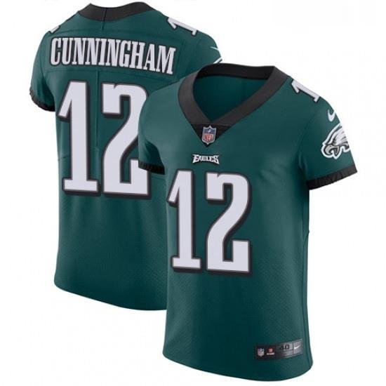 Mens Nike Philadelphia Eagles 12 Randall Cunningham Midnight Green Team Color Vapor Untouchable Elite Player NFL Jersey