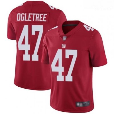 Giants 47 Alec Ogletree Red Alternate Men Stitched Football Vapor Untouchable Limited Jersey