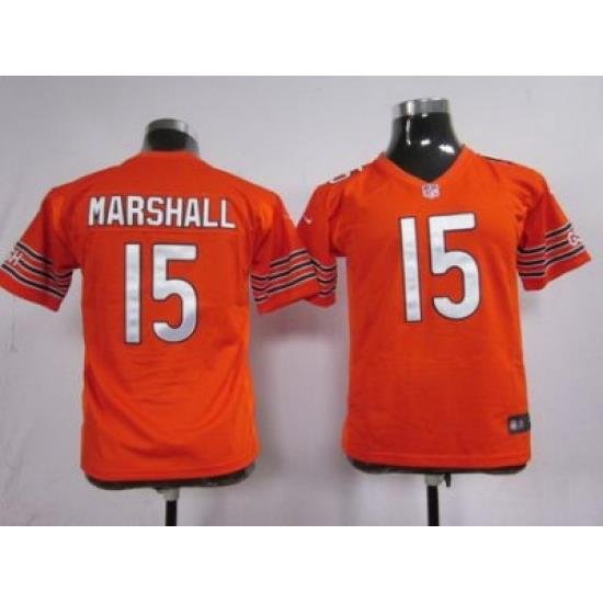 Youth Nike Chicago Bears #15 Marshall Orange Nike NFL Jerseys