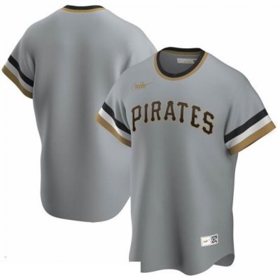 Men Pittsburgh Pirates Nike Road CooperstoWn Collection Team MLB Jersey Gray