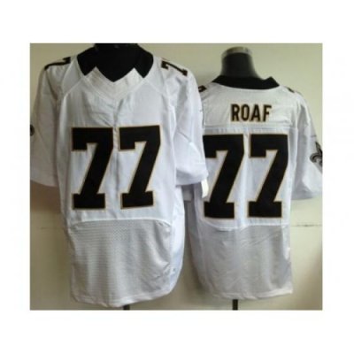 Nike New Orleans Saints 77 Willie Roaf White Elite NFL Jersey