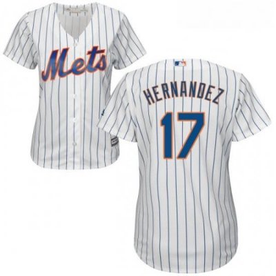 Womens Majestic New York Mets 17 Keith Hernandez Authentic White Home Cool Base MLB Jersey