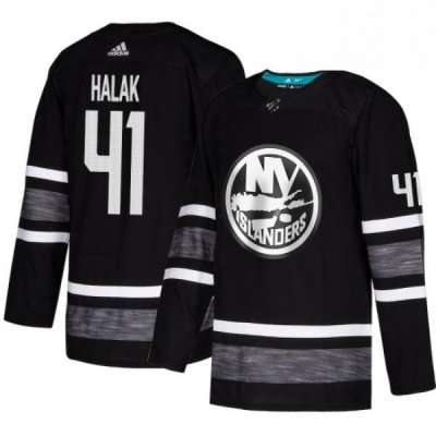 Mens Adidas New York Islanders 41 Jaroslav Halak Black 2019 All Star Game Parley Authentic Stitched NHL Jersey