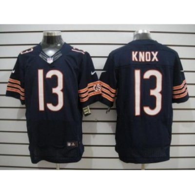 Nike Chicago Bears 13 Johnny Knox Blue Elite NFL Jersey