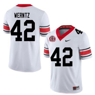 2020 Men #42 Mitchell Werntz Georgia Bulldogs 1980 National Champions 40th Anniversary College Footb