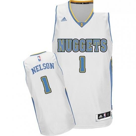 Womens Adidas Denver Nuggets 1 Jameer Nelson Swingman White Home NBA Jersey