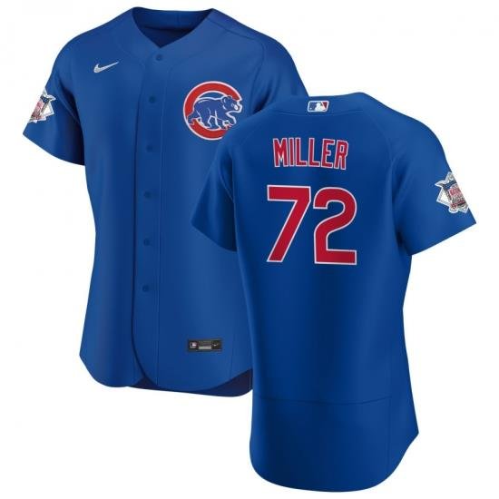 Men Chicago Cubs 72 Tyson Miller Men Nike Royal Alternate 2020 Flex Base Player Jersey