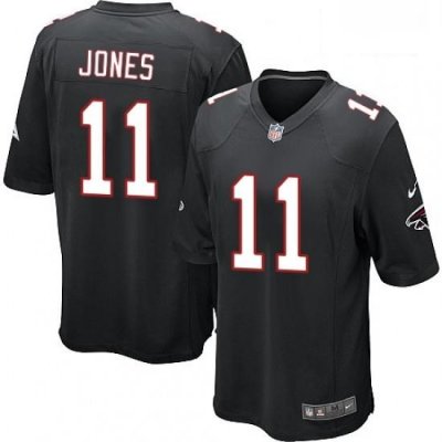 Men Nike Atlanta Falcons 11 Julio Jones Game Black Alternate NFL Jersey