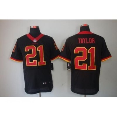 Nike Washington Redskins 21 Fred Taylor Black Elite NFL Jersey