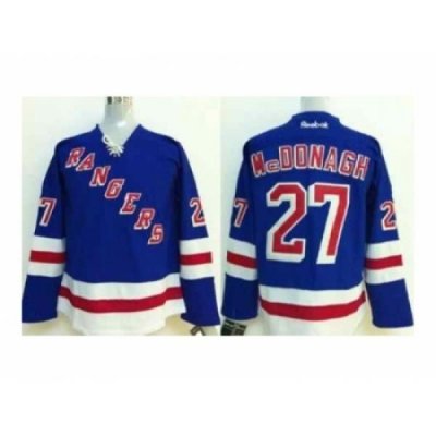 NHL Jerseys New York Rangers #27 Mcdonagh blue[2014 new stadium]