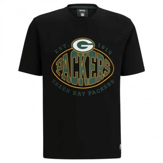 Men Green Bay Packers Black BOSS X Trap T Shirt