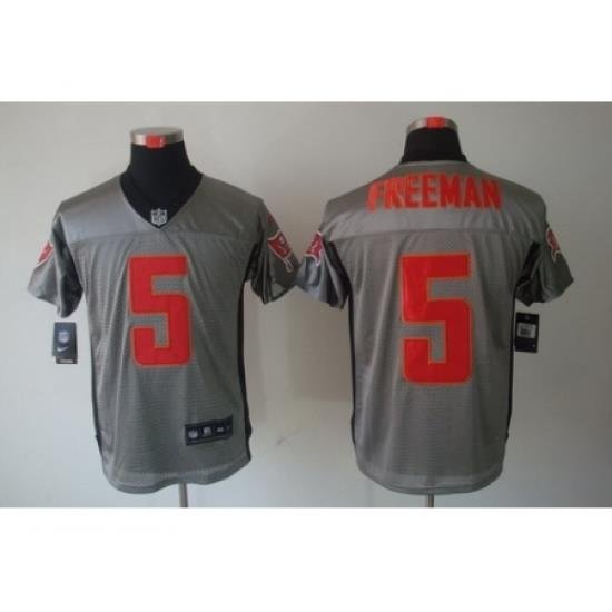 Nike Tampa Bay Buccaneers 5 Josh Freeman Grey Elite Shadow NFL Jersey