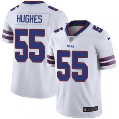 Nike Bills #55 Jerry Hughes White Mens Stitched NFL Vapor Untouchable Limited Jersey