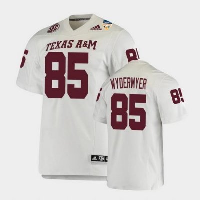 Men Texas A&M Aggies Jalen Wydermyer 2021 Orange Bowl College Football White Jersey