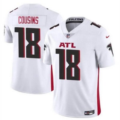 Men Atlanta Falcons 18 Kirk Cousins White Vapor Untouchable Limited Football Stitched Jersey