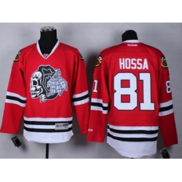 NHL Chicago Blackhawks #81 Marian Hossa Stitched red jerseys[2014 new]