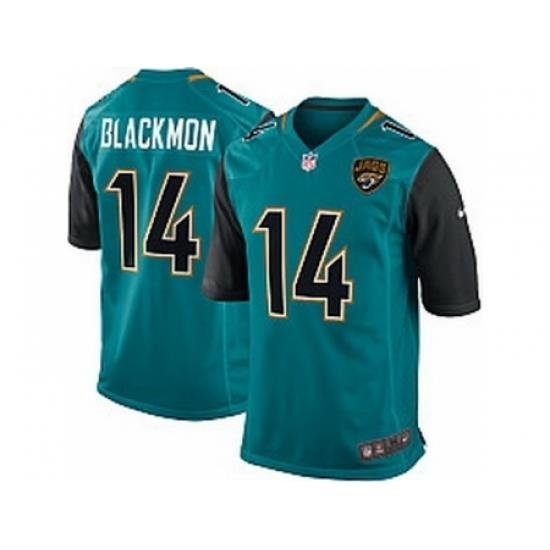 Nike Jacksonville Jaguars 14 Justin Blackmon Green Game New NFL Jersey