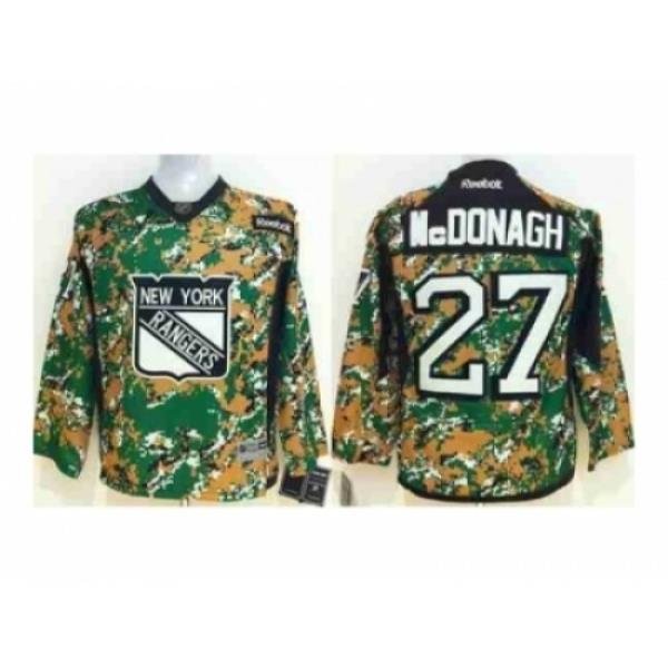 Youth nhl jerseys new york rangers #27 mcdonagh camo