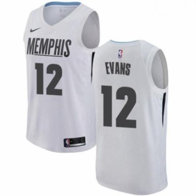 Womens Nike Memphis Grizzlies 12 Tyreke Evans Swingman White NBA Jersey City Edition