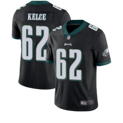 Youth Philadelphia Eagles 62 Jason Kelce Black Vapor Untouchable Limited Stitched Football Jersey