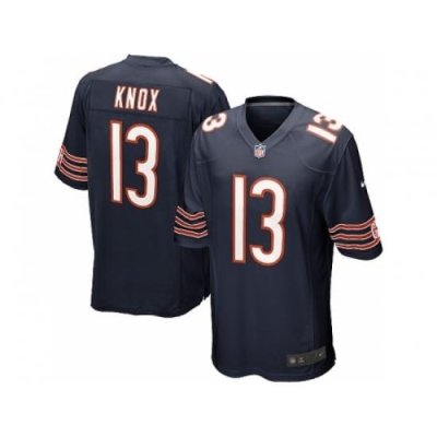 Nike Chicago Bears 13 Johnny Knox Game blue NFL Jersey