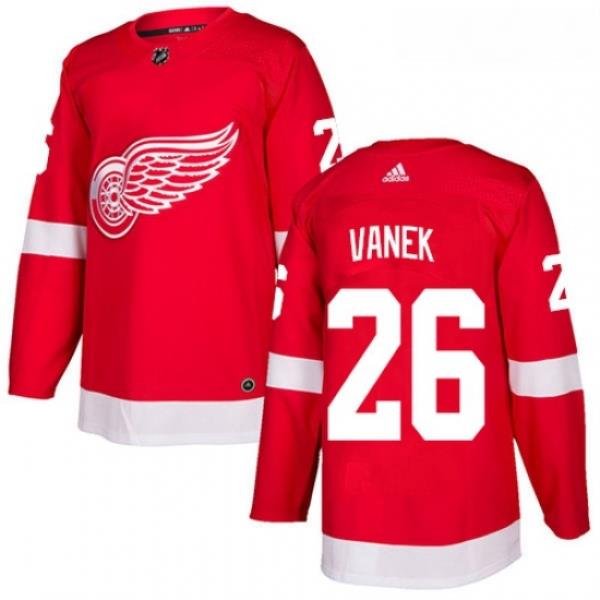 Youth Adidas Detroit Red Wings 26 Thomas Vanek Authentic Red Home NHL Jersey