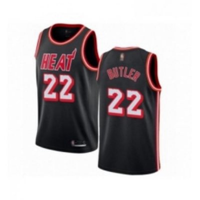 Youth Miami Heat 22 Jimmy Butler Authentic Black Fashion Hardwood Classics Basketball Jersey